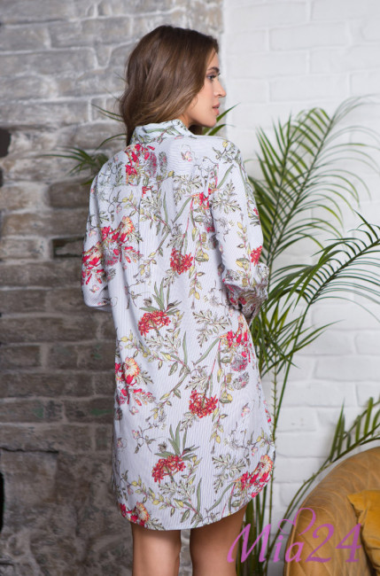 Туника домашняя из вискозы Mia-Mia "Alice" 16325 белый Туника домашняя из вискозы Mia-Mia "Alice" 16325 белый