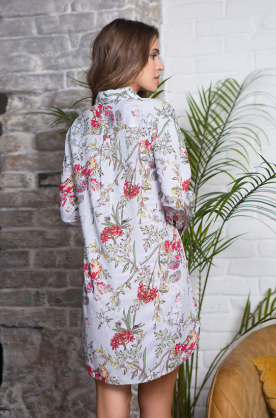 Туника домашняя из вискозы Mia-Mia "Alice" 16325 белый