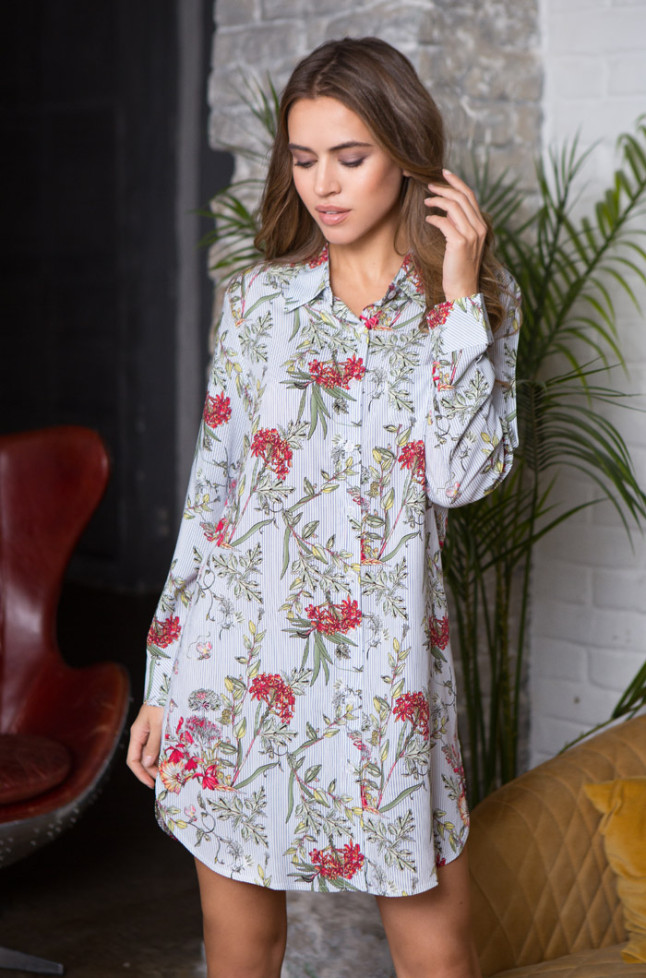 Туника домашняя из вискозы Mia-Mia "Alice" 16325 белый