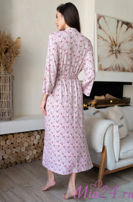 Халат длинный женский из вискозы Mia-Amore "Inessa" 5019 Халат длинный женский из вискозы Mia-Amore "Inessa" 5019