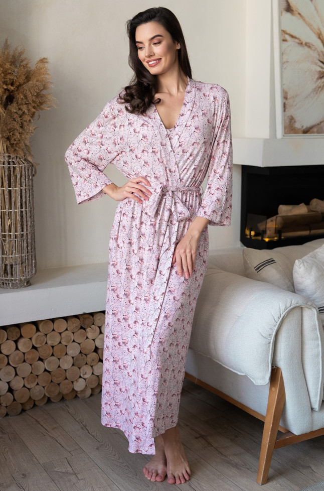 Халат длинный женский из вискозы Mia-Amore "Inessa" 5019