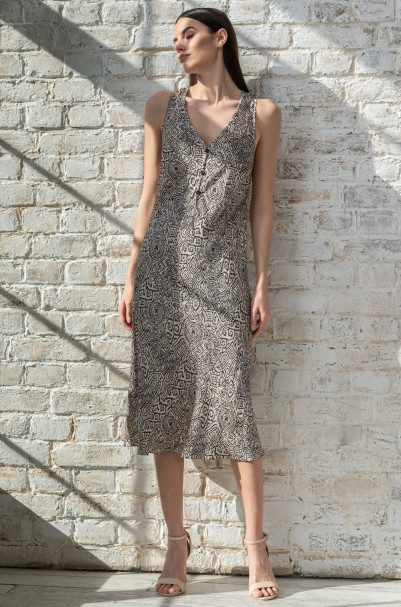 Длинное платье-комбинация Mia-Amore "Runa" 3998