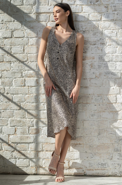 Длинное платье-комбинация Mia-Amore "Runa" 3998