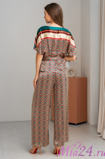 Комплект женский шелковый с блуза+брюки Mia-Amore "Brianna" 4336 Комплект женский шелковый с блуза+брюки Mia-Amore "Brianna" 4336