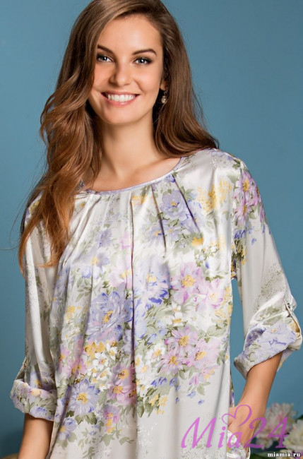 Туника домашняя шелковая Mia-Amore "Lilianna" 5997