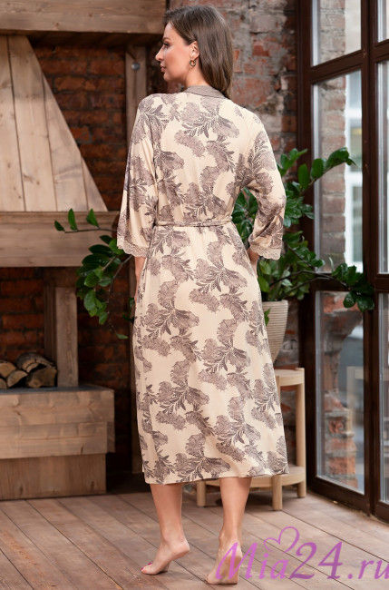 Халат женский длинный из вискозы Mia-Amore "Aelita" 1719