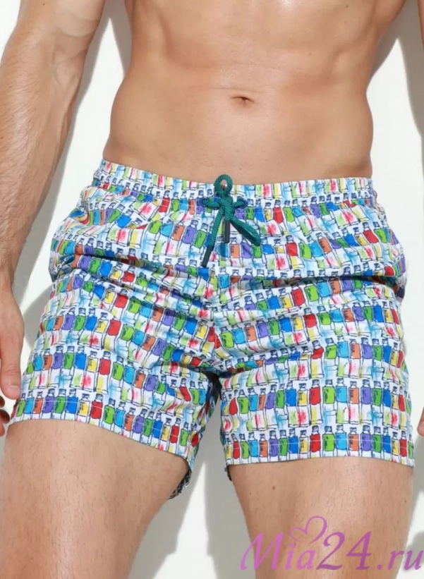 Плавки мужские B645JI Jolidon 25 шорты бутылки/белый