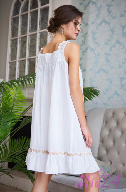 Сорочка из хлопка Mia-Mia "Helene" 16194 с золотым Сорочка из хлопка Mia-Mia "Helene" 16194 с золотым