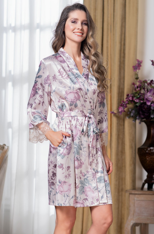 Халат шелковый Mia-Amore "Miracle" 3544 