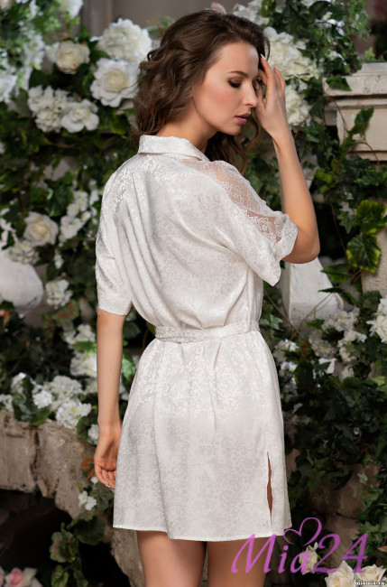 Халат на пуговицах с коротким рукавом Mia-Amore "Beatrice" 2197 Халат на пуговицах с коротким рукавом Mia-Amore "Beatrice" 2197