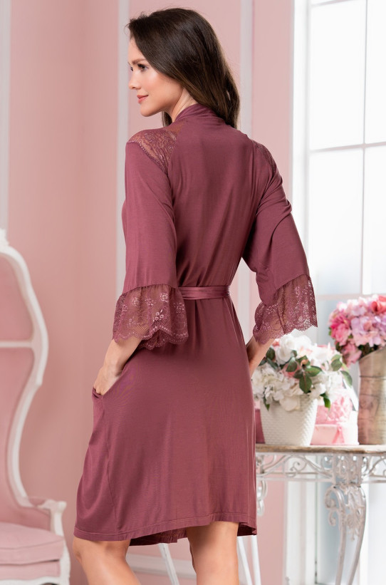 Халат женский из вискозы Mia-Amore "Leticia" 1673 какао