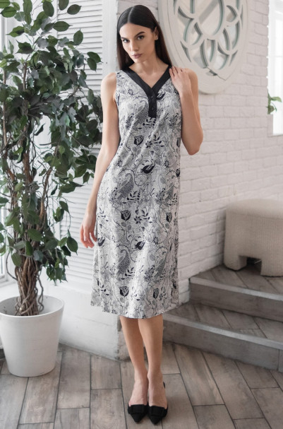 Сорочка шелковая женская длинная Mia-Amore "Charline" 4098