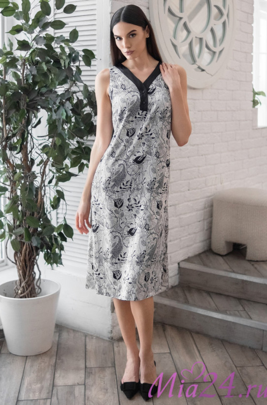 Сорочка шелковая женская длинная Mia-Amore "Charline" 4098