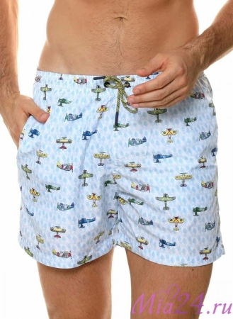 Плавки мужские B645JI Jolidon 25 шорты голубой/самолеты