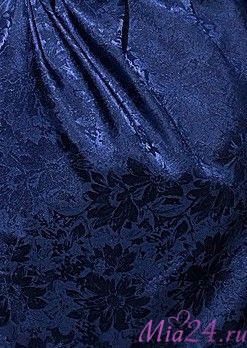 Сорочка женская длинная из жаккарда Mia-Mia "Anabel" 17118 синий