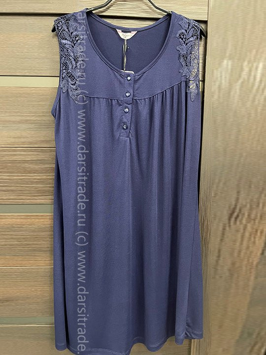 Сорочка женская из бамбука с вискозой с коротким рукавом  "Reina" 22141 