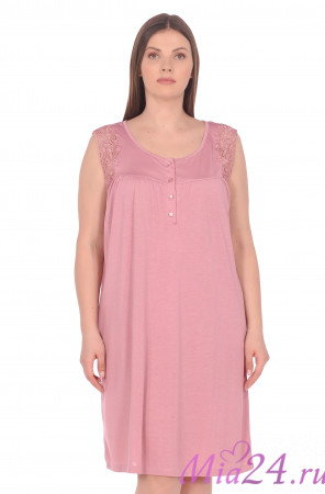 Сорочка женская из бамбука с вискозой с коротким рукавом  "Reina" 22141 