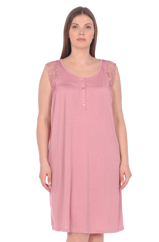 Сорочка женская из бамбука с вискозой с коротким рукавом  "Reina" 22141 