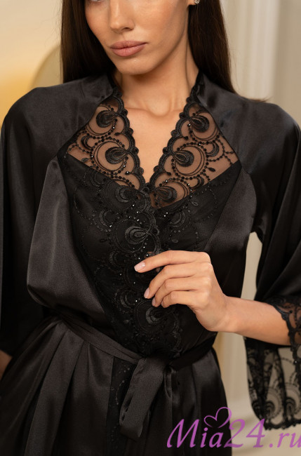 Комплект-тройка домашний женский шелковый Mia-Amore "Bagira" 4435