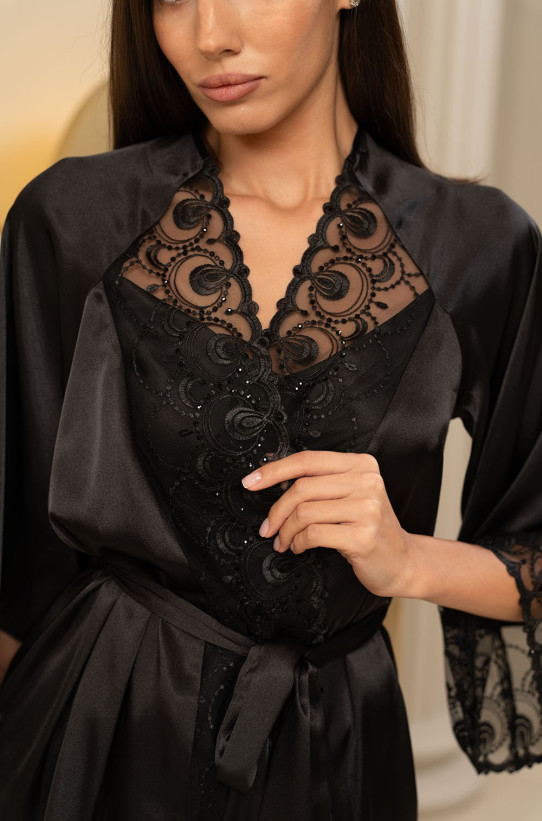 Комплект-тройка домашний женский шелковый Mia-Amore "Bagira" 4435