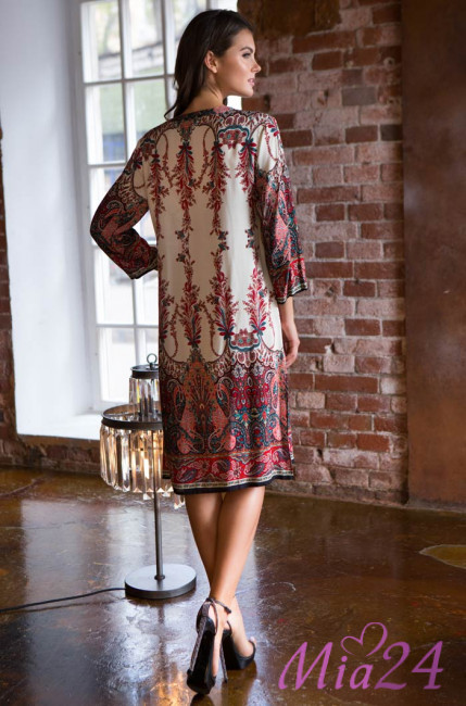 Туника домашняя женская из вискозы Mia-Mia "Shakira" 16075 красный Туника домашняя женская из вискозы Mia-Mia "Shakira" 16075 красный