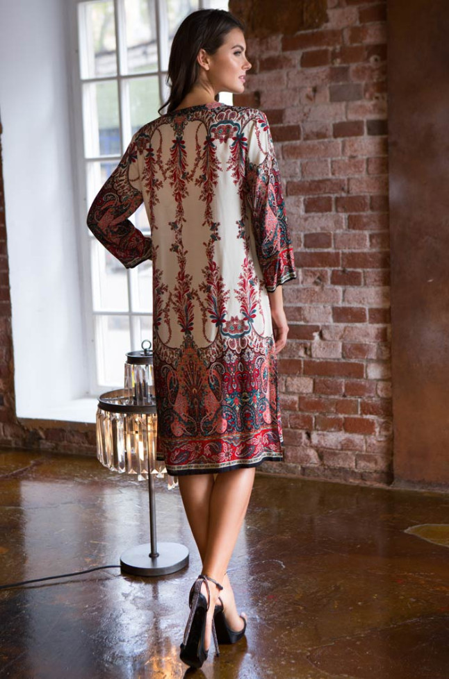 Туника домашняя женская из вискозы Mia-Mia "Shakira" 16075 красный