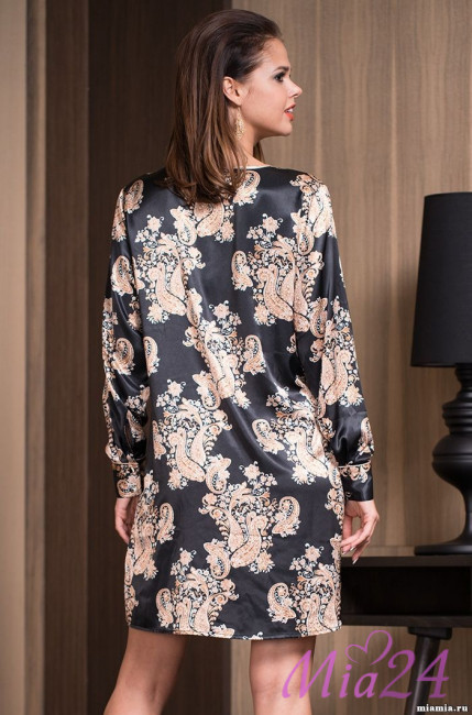 3314 Туника шелковая "Golden Flower"