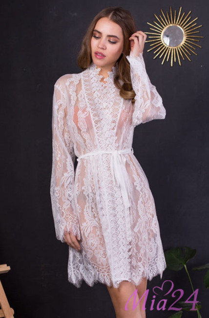Кружевной халат Mia-Mia "Milana" 17663 шампань Кружевной халат Mia-Mia "Milana" 17663 шампань
