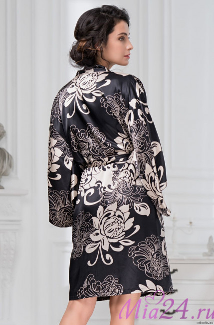 Халат женский Mia-Amore "Da Vinci" 8444 черный