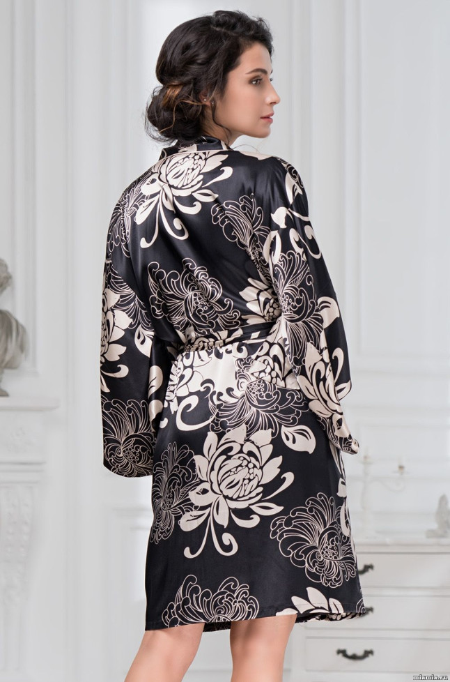 Халат женский Mia-Amore "Da Vinci" 8444 черный