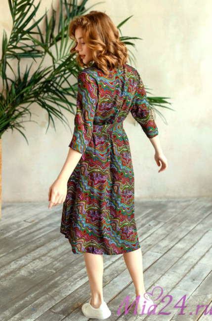 Рубашка женская из вискозы на пуговицах Mia-Mia "Reina" 16476 Рубашка женская из вискозы на пуговицах Mia-Mia "Reina" 16476