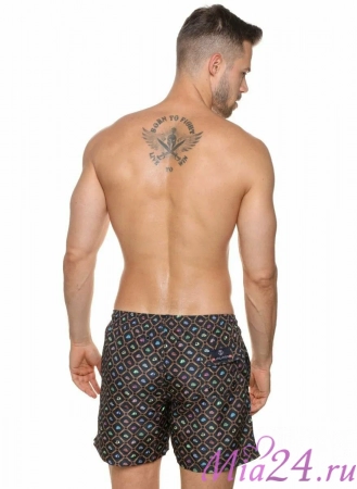 Плавки мужские B645JI Jolidon 25 шорты темно-синий/кепки