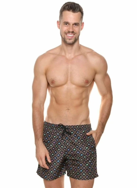 Плавки мужские B645JI Jolidon 25 шорты темно-синий/кепки