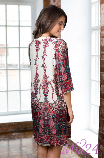 Туника женская из вискозы Mia-Mia "Shakira" 16074 красный Туника женская из вискозы Mia-Mia "Shakira" 16074 красный