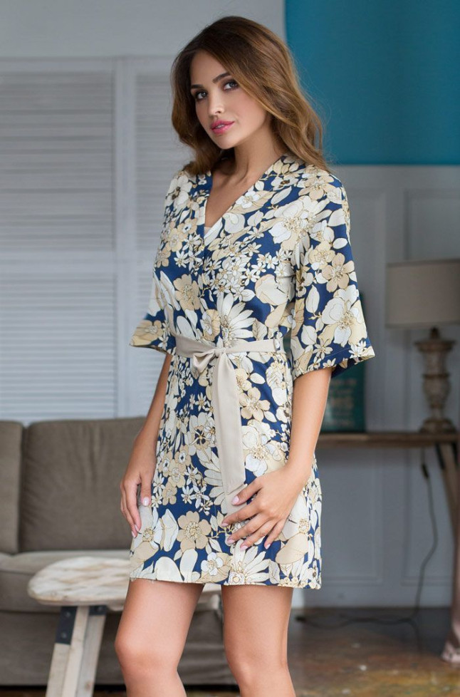 Халат из крепа Mia-Mia "Anita" 17443