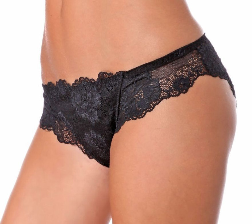 Трусы слип кружевные  Lormar "Perfect" My Class черный