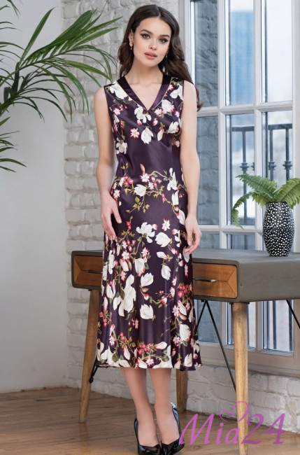 Сорочка длинная шелковая Mia-Amore "Magnolia" 3528 Сорочка длинная шелковая Mia-Amore "Magnolia" 3528