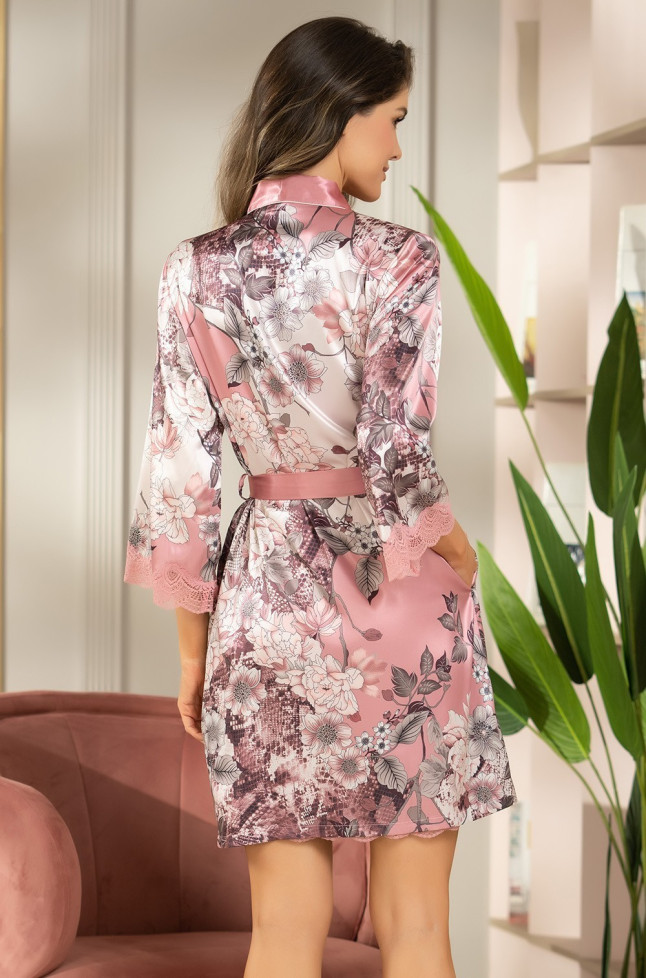 Халат шелковый женский Mia Amore "Brenda" 3843