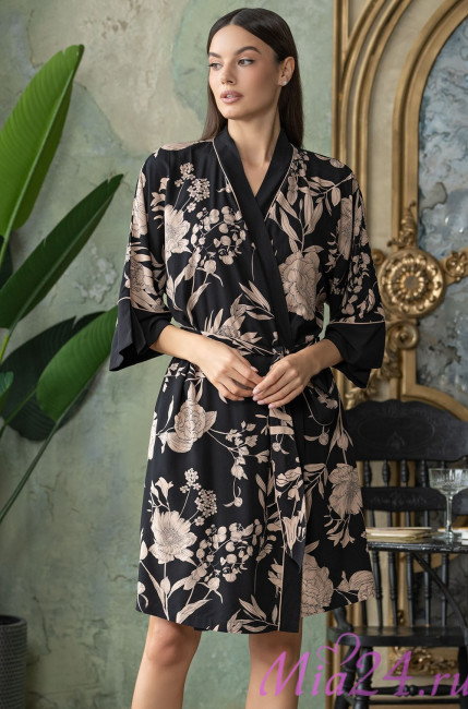 Халат короткий женский из вискозы Mia-Amore "Rene" 5113 Халат короткий женский из вискозы Mia-Amore "Rene" 5113