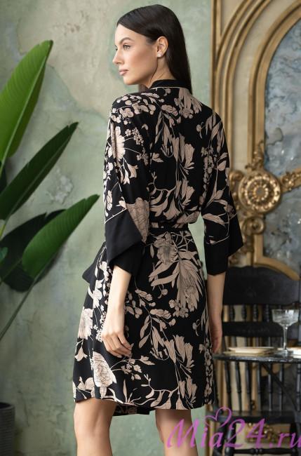 Халат короткий женский из вискозы Mia-Amore "Rene" 5113 Халат короткий женский из вискозы Mia-Amore "Rene" 5113