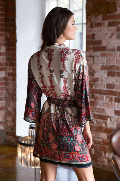 Халат женский из вискозы Mia-Mia "Shakira" 16073 красный