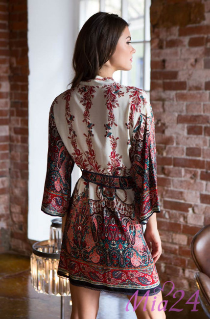 Халат женский из вискозы Mia-Mia "Shakira" 16073 красный