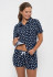 956 Комплект домашний с шортами "Cleo" синий