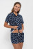956 Комплект домашний с шортами "Cleo" синий