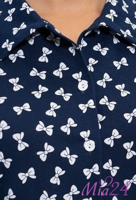 956 Комплект домашний с шортами "Cleo" синий