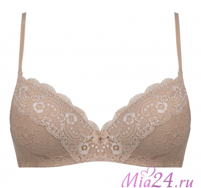 Бюстгальтер балконет "Nina" Amelie  1010 бежевый