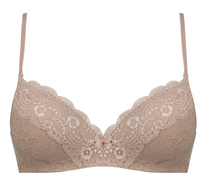 Бюстгальтер балконет "Nina" Amelie  1010 бежевый