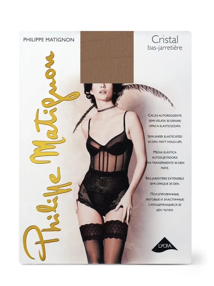 Чулки женские Philippe Matignon Cristal 30 den светлый натуральный (playa nature)