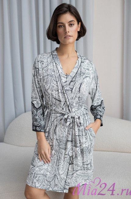 Халат женский короткий из вискозы Mia-Amore "Lucia" 1913 Халат женский короткий из вискозы Mia-Amore "Lucia" 1913