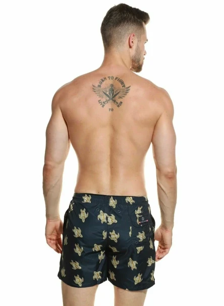 Плавки мужские B645JI Jolidon 25 шорты черный/черепаха